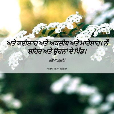 Picture 06 - ਯਸ਼ਵਾ 15:44 PANIRV - ਅਤੇ ਕਈਲਾਹ ਅਤੇ - Bible Verse Picture