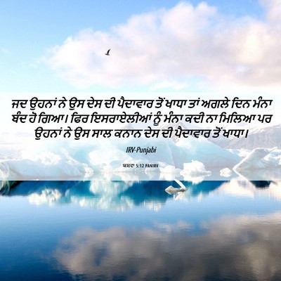 Picture 06 - ਯਸ਼ਵਾ 5:12 PANIRV - ਜਦ ਉਹਨਾਂ ਨੇ ਉਸ ਦੇਸ - Bible Verse Picture