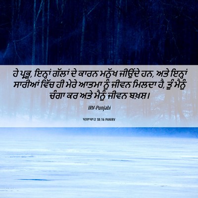 Picture 06 - ਯਸਾਯਾਹ 38:16 PANIRV - ਹੇ ਪ੍ਰਭੂ, ਇਨ੍ਹਾਂ - Bible Verse Picture