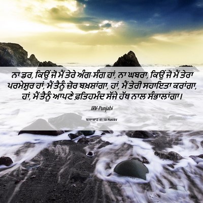 Picture 06 - ਯਸਾਯਾਹ 41:10 PANIRV - ਨਾ ਡਰ, ਕਿਉਂ ਜੋ ਮੈਂ - Bible Verse Picture