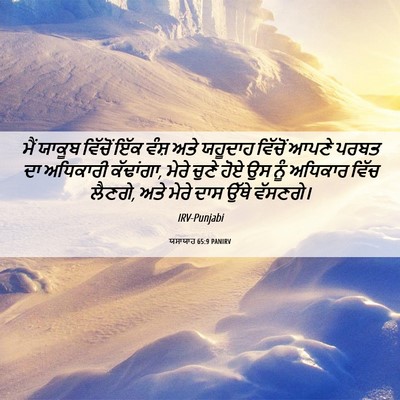 Picture 06 - ਯਸਾਯਾਹ 65:9 PANIRV - ਮੈਂ ਯਾਕੂਬ ਵਿੱਚੋਂ - Bible Verse Picture