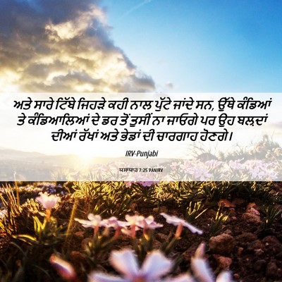 Picture 06 - ਯਸਾਯਾਹ 7:25 PANIRV - ਅਤੇ ਸਾਰੇ ਟਿੱਬੇ - Bible Verse Picture