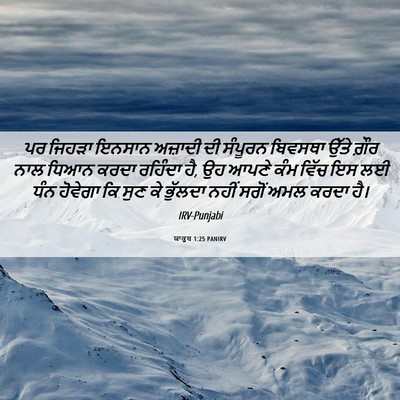 Picture 06 - ਯਾਕੂਬ 1:25 PANIRV - ਪਰ ਜਿਹੜਾ ਇਨਸਾਨ - Bible Verse Picture