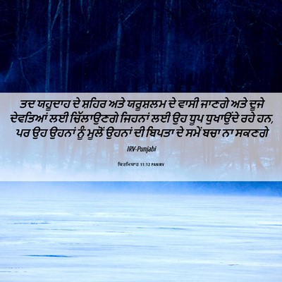 Picture 06 - ਯਿਰਮਿਯਾਹ 11:12 PANIRV - ਤਦ ਯਹੂਦਾਹ ਦੇ ਸ਼ਹਿਰ - Bible Verse Picture
