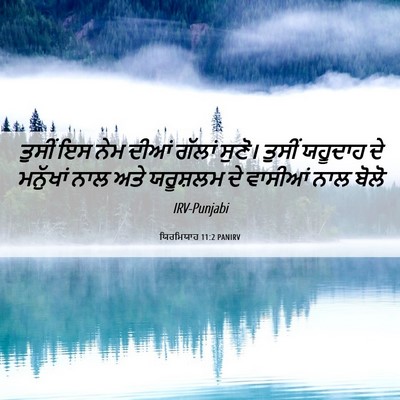 Picture 06 - ਯਿਰਮਿਯਾਹ 11:2 PANIRV - ਤੁਸੀਂ ਇਸ ਨੇਮ ਦੀਆਂ - Bible Verse Picture