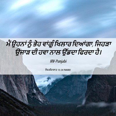 Picture 06 - ਯਿਰਮਿਯਾਹ 13:24 PANIRV - ਮੈਂ ਉਹਨਾਂ ਨੂੰ ਭੋਹ - Bible Verse Picture