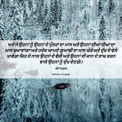 Picture 06 - ਯਿਰਮਿਯਾਹ 19:9 PANIRV - ਅਤੇ ਮੈ ਉਹਨਾਂ ਨੂੰ - Bible Verse Picture