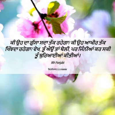 Picture 06 - ਯਿਰਮਿਯਾਹ 3:5 PANIRV - ਕੀ ਉਹ ਦਾ ਗੁੱਸਾ ਸਦਾ - Bible Verse Picture