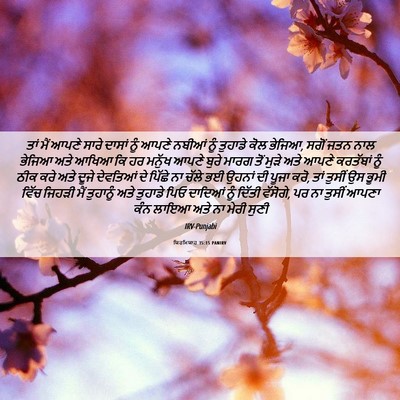 Picture 06 - ਯਿਰਮਿਯਾਹ 35:15 PANIRV - ਤਾਂ ਮੈਂ ਆਪਣੇ ਸਾਰੇ - Bible Verse Picture