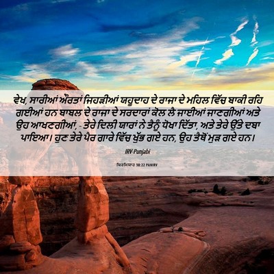 Picture 06 - ਯਿਰਮਿਯਾਹ 38:22 PANIRV - ਵੇਖ, ਸਾਰੀਆਂ ਔਰਤਾਂ - Bible Verse Picture