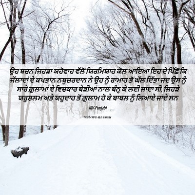 Picture 06 - ਯਿਰਮਿਯਾਹ 40:1 PANIRV - ਉਹ ਬਚਨ ਜਿਹੜਾ - Bible Verse Picture