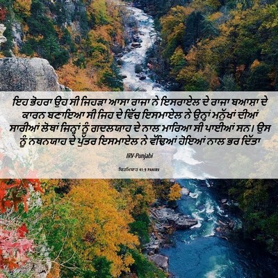 Picture 06 - ਯਿਰਮਿਯਾਹ 41:9 PANIRV - ਇਹ ਭੋਹਰਾ ਉਹ ਸੀ - Bible Verse Picture