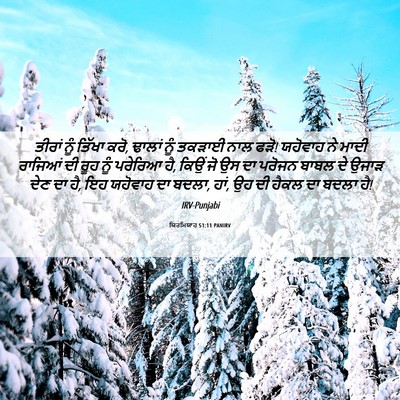 Picture 06 - ਯਿਰਮਿਯਾਹ 51:11 PANIRV - ਤੀਰਾਂ ਨੂੰ ਤਿੱਖਾ - Bible Verse Picture