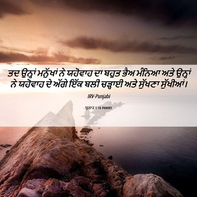 Picture 06 - ਯੂਨਾਹ 1:16 PANIRV - ਤਦ ਉਨ੍ਹਾਂ ਮਨੁੱਖਾਂ - Bible Verse Picture