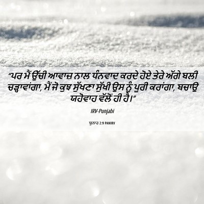 Picture 06 - ਯੂਨਾਹ 2:9 PANIRV - “ਪਰ ਮੈਂ ਉੱਚੀ ਆਵਾਜ਼ - Bible Verse Picture
