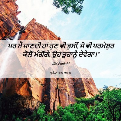 Picture 06 - ਯੂਹੰਨਾ 11:22 PANIRV - ਪਰ ਮੈਂ ਜਾਣਦੀ ਹਾਂ - Bible Verse Picture