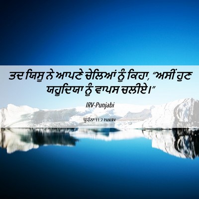 Picture 06 - ਯੂਹੰਨਾ 11:7 PANIRV - ਤਦ ਯਿਸੂ ਨੇ ਆਪਣੇ - Bible Verse Picture