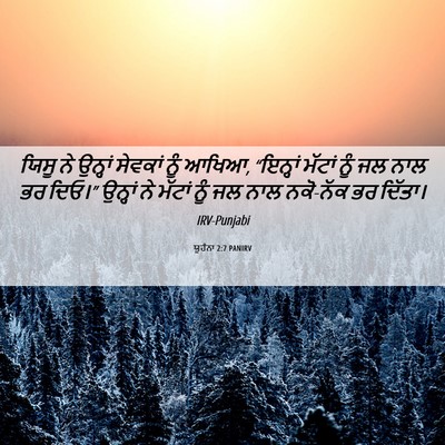 Picture 06 - ਯੂਹੰਨਾ 2:7 PANIRV - ਯਿਸੂ ਨੇ ਉਨ੍ਹਾਂ - Bible Verse Picture