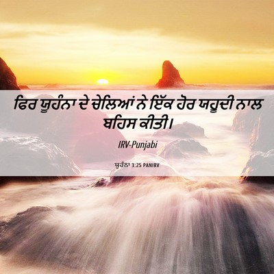 Picture 06 - ਯੂਹੰਨਾ 3:25 PANIRV - ਫਿਰ ਯੂਹੰਨਾ ਦੇ - Bible Verse Picture