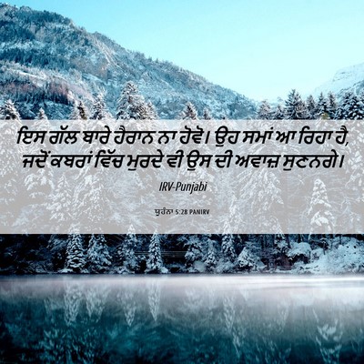 Picture 06 - ਯੂਹੰਨਾ 5:28 PANIRV - ਇਸ ਗੱਲ ਬਾਰੇ ਹੈਰਾਨ - Bible Verse Picture