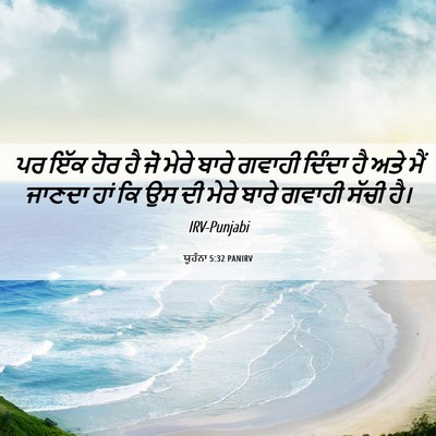 Picture 06 - ਯੂਹੰਨਾ 5:32 PANIRV - ਪਰ ਇੱਕ ਹੋਰ ਹੈ ਜੋ - Bible Verse Picture