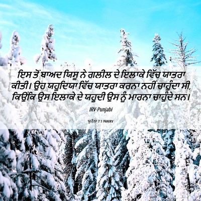 Picture 06 - ਯੂਹੰਨਾ 7:1 PANIRV - ਇਸ ਤੋਂ ਬਾਅਦ ਯਿਸੂ ਨੇ - Bible Verse Picture