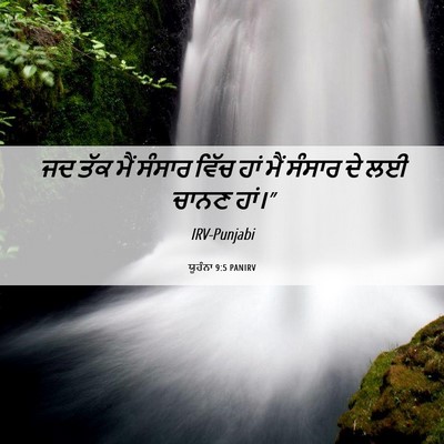 Picture 06 - ਯੂਹੰਨਾ 9:5 PANIRV - ਜਦ ਤੱਕ ਮੈਂ ਸੰਸਾਰ - Bible Verse Picture