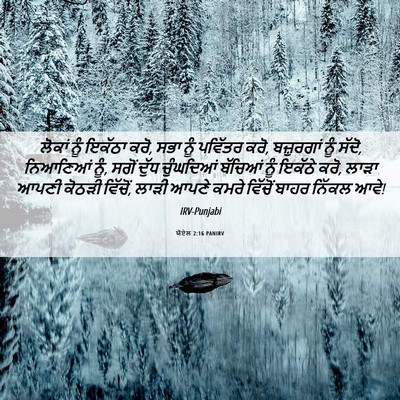 Picture 06 - ਯੋਏਲ 2:16 PANIRV - ਲੋਕਾਂ ਨੂੰ ਇਕੱਠਾ - Bible Verse Picture