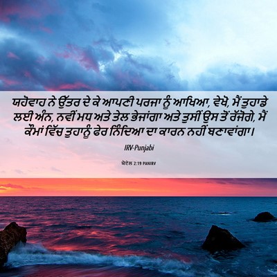 Picture 06 - ਯੋਏਲ 2:19 PANIRV - ਯਹੋਵਾਹ ਨੇ ਉੱਤਰ ਦੇ - Bible Verse Picture