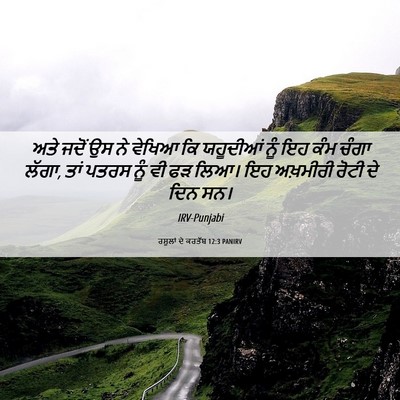 Picture 06 - ਰਸੂਲਾਂ ਦੇ ਕਰਤੱਬ 12:3 PANIRV - ਅਤੇ ਜਦੋਂ ਉਸ ਨੇ - Bible Verse Picture