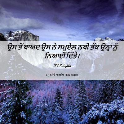 Picture 06 - ਰਸੂਲਾਂ ਦੇ ਕਰਤੱਬ 13:20 PANIRV - ਉਸ ਤੋਂ ਬਾਅਦ ਉਸ ਨੇ - Bible Verse Picture