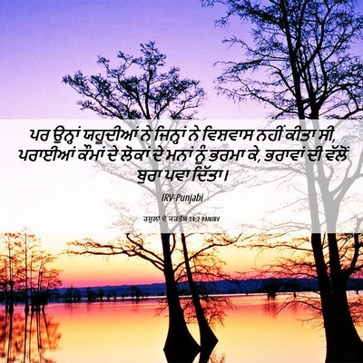 Picture 06 - ਰਸੂਲਾਂ ਦੇ ਕਰਤੱਬ 14:2 PANIRV - ਪਰ ਉਨ੍ਹਾਂ ਯਹੂਦੀਆਂ - Bible Verse Picture