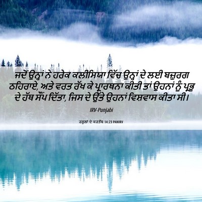 Picture 06 - ਰਸੂਲਾਂ ਦੇ ਕਰਤੱਬ 14:23 PANIRV - ਜਦੋਂ ਉਨ੍ਹਾਂ ਨੇ - Bible Verse Picture