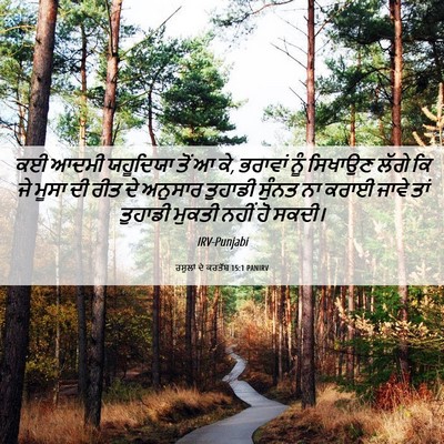 Picture 06 - ਰਸੂਲਾਂ ਦੇ ਕਰਤੱਬ 15:1 PANIRV - ਕਈ ਆਦਮੀ ਯਹੂਦਿਯਾ - Bible Verse Picture