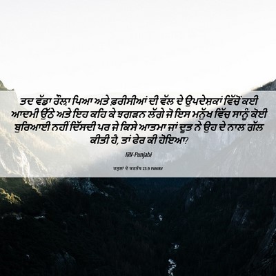 Picture 06 - ਰਸੂਲਾਂ ਦੇ ਕਰਤੱਬ 23:9 PANIRV - ਤਦ ਵੱਡਾ ਰੌਲ਼ਾ ਪਿਆ - Bible Verse Picture