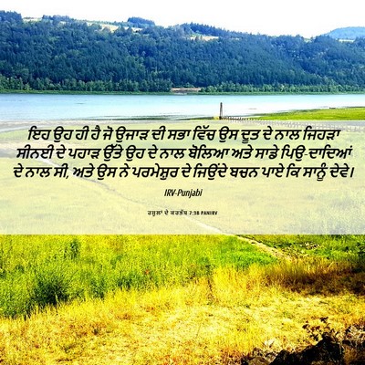 Picture 06 - ਰਸੂਲਾਂ ਦੇ ਕਰਤੱਬ 7:38 PANIRV - ਇਹ ਉਹ ਹੀ ਹੈ ਜੋ ਉਜਾੜ - Bible Verse Picture