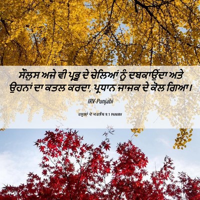 Picture 06 - ਰਸੂਲਾਂ ਦੇ ਕਰਤੱਬ 9:1 PANIRV - ਸੌਲੁਸ ਅਜੇ ਵੀ ਪ੍ਰਭੂ - Bible Verse Picture