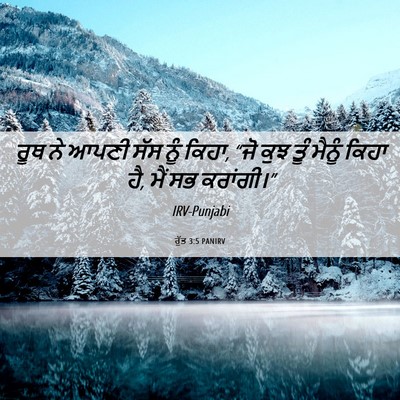 Picture 06 - ਰੁੱਤ 3:5 PANIRV - ਰੂਥ ਨੇ ਆਪਣੀ ਸੱਸ ਨੂੰ - Bible Verse Picture
