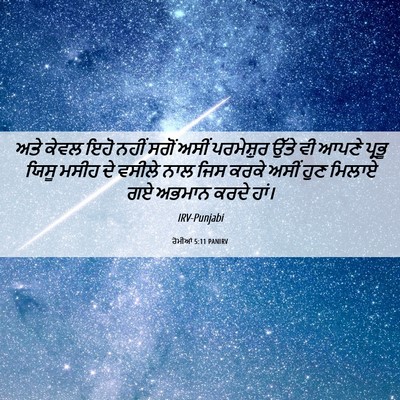 Picture 06 - ਰੋਮੀਆਂ 5:11 PANIRV - ਅਤੇ ਕੇਵਲ ਇਹੋ ਨਹੀਂ - Bible Verse Picture