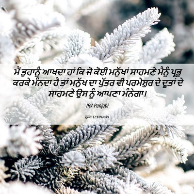 Picture 06 - ਲੂਕਾ 12:8 PANIRV - ਮੈਂ ਤੁਹਾਨੂੰ ਆਖਦਾ - Bible Verse Picture