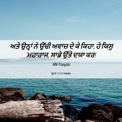 Picture 06 - ਲੂਕਾ 17:13 PANIRV - ਅਤੇ ਉਨ੍ਹਾਂ ਨੇ ਉੱਚੀ - Bible Verse Picture