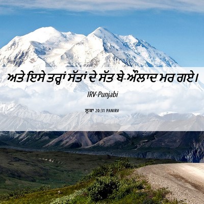 Picture 06 - ਲੂਕਾ 20:31 PANIRV - ਅਤੇ ਇਸੇ ਤਰ੍ਹਾਂ - Bible Verse Picture