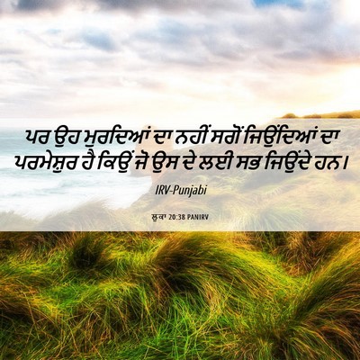 Picture 06 - ਲੂਕਾ 20:38 PANIRV - ਪਰ ਉਹ ਮੁਰਦਿਆਂ ਦਾ - Bible Verse Picture
