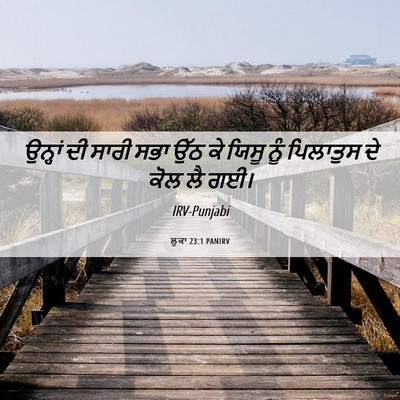 Picture 06 - ਲੂਕਾ 23:1 PANIRV - ਉਨ੍ਹਾਂ ਦੀ ਸਾਰੀ ਸਭਾ - Bible Verse Picture