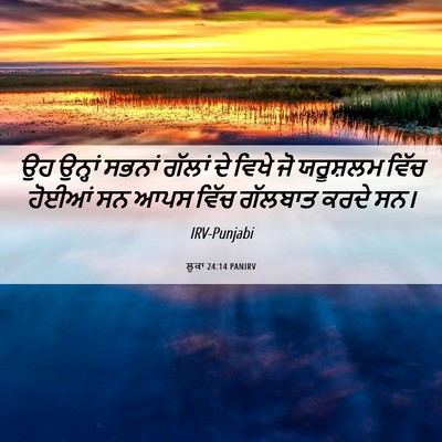 Picture 06 - ਲੂਕਾ 24:14 PANIRV - ਉਹ ਉਨ੍ਹਾਂ ਸਭਨਾਂ - Bible Verse Picture