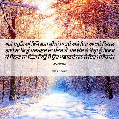 Picture 06 - ਲੂਕਾ 4:41 PANIRV - ਅਤੇ ਬਹੁਤਿਆਂ - Bible Verse Picture