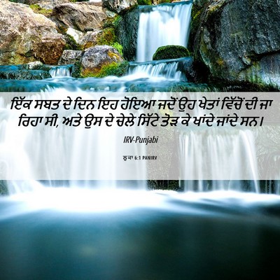 Picture 06 - ਲੂਕਾ 6:1 PANIRV - ਇੱਕ ਸਬਤ ਦੇ ਦਿਨ ਇਹ - Bible Verse Picture