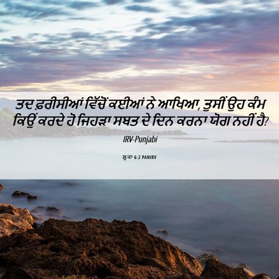 Picture 06 - ਲੂਕਾ 6:2 PANIRV - ਤਦ ਫ਼ਰੀਸੀਆਂ - Bible Verse Picture
