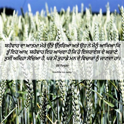 Picture 06 - ਹਿਜ਼ਕੀਏਲ 11:5 PANIRV - ਯਹੋਵਾਹ ਦਾ ਆਤਮਾ - Bible Verse Picture