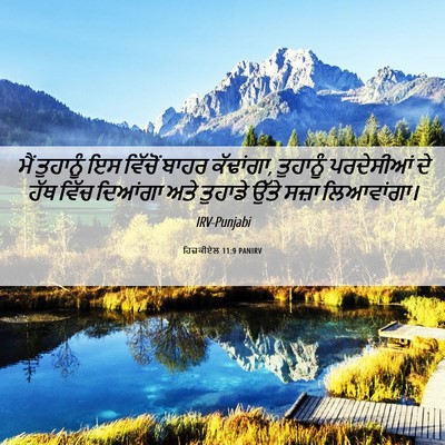 Picture 06 - ਹਿਜ਼ਕੀਏਲ 11:9 PANIRV - ਮੈਂ ਤੁਹਾਨੂੰ ਇਸ - Bible Verse Picture